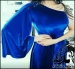 آموزش دوخت لباس مجلسی آبی رنگ