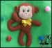 ساخت عروسک میمون نمدی با الگو