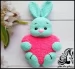آموزش تصویری بافت عروسک خرگوش قلبی برای ولنتاین