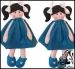 آموزش ساخت عروسک دختر برای سرکلیدی