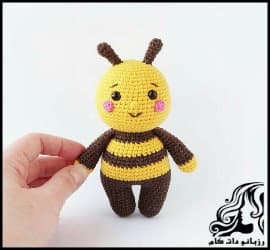 عروسک بافی و آموزش بافت عروسک زنبور